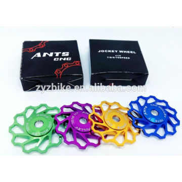 Mountain Bike Jockey Wheel 11T Pneu de derrame traseiro de alumínio para SHIMAN0 e SRAM